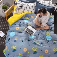 北极绒 法莱绒四件套 1.8米加厚保暖法兰绒被套2.0m珊瑚绒床单枕套 多款可选