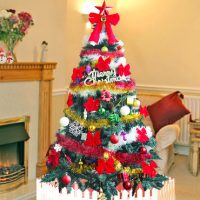 泽浩 1.6米豪华圣诞树套餐加密装饰节庆挂件礼物盒160cm摆件发光树