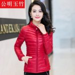 公明玉竹 女士棉衣短款2016秋冬新款大码女装外套韩版修身显瘦轻薄保暖棉袄潮 5色可选