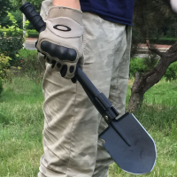 昌林 408C工兵铲多功能 锰钢户外折叠兵工铲 军锹户外装备伸缩铁锹