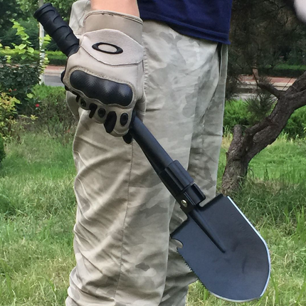 昌林 408C工兵铲多功能 锰钢户外折叠兵工铲 军锹户外装备伸缩铁锹