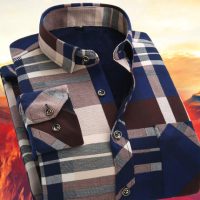 丹唛果 冬季男士加绒加厚保暖衬衫男士长袖格子修身青年保暖衬衣男装 22款可选