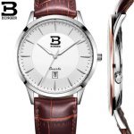 BINGER宾格 墨薄超薄正品防水时尚复古皮带石英表手表情侣男表女表 8款可选 陈小春代言