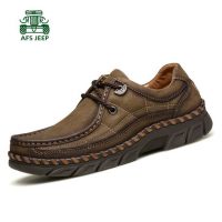 Afs Jeep战地吉普 秋季大头鞋男鞋户外鞋工装鞋运动鞋男士百搭休闲鞋英伦风潮鞋 2色可选