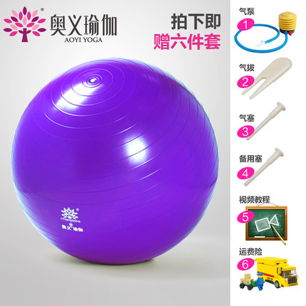 奥义 瑜伽球加厚防爆减肥瑜珈球儿童孕妇分娩球特价健身球套装