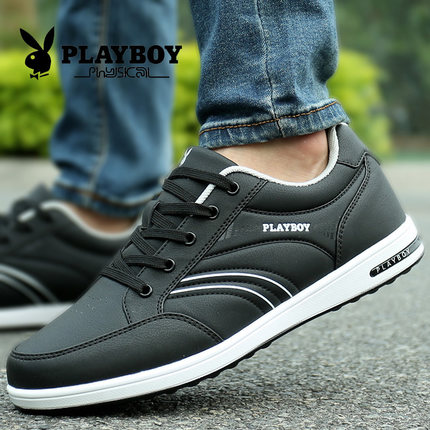 PLAYBOY花花公子 2016秋季新款运动鞋男士休闲板鞋韩版白色男鞋子潮