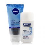 Nivea妮维雅 女士洗面奶凝水活采泡沫洁面乳150g+美白滋润乳液100g