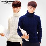 hetinghome 加厚高领毛衣 男士韩版冬新款青年针织衫 外套 线衣 毛衣 5色可选