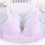 安菲雅 无钢圈文胸少女内衣薄款模杯发育期学生高中生纯棉胸罩 9款可选