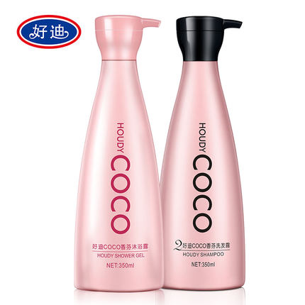 好迪 COCO香芬沐浴露350ml+洗发露350ml洗发沐浴套装