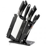 Bayco拜格 三眼凤尾七件套 BD2868 德国不锈钢刀具套装厨具菜刀全套家用套刀水果刀组合厨房用品