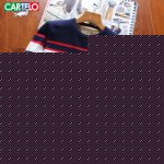 CARTELO卡帝乐鳄鱼 秋装新品男士毛衣纯色圆领修身条纹毛衫针织衫 多款可选