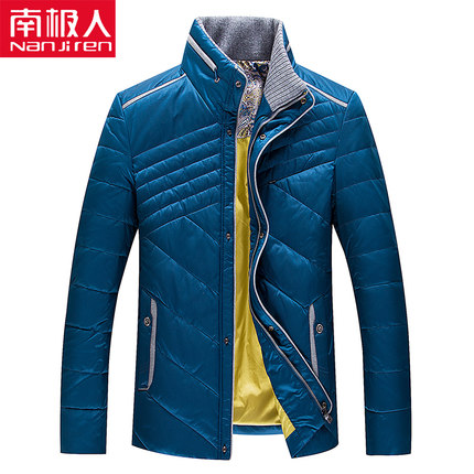 南极人 高级立领冬季羽绒服男士休闲外套厚款青年立领保暖羽绒外套
