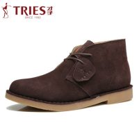 TRiES才子 男鞋秋冬加绒马丁靴休闲短靴子英伦复古皮靴棉鞋沙漠靴 10款可选