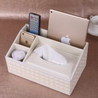 Yasons雅臣仕 创意皮革多功能纸巾盒客厅遥控器收纳盒欧式餐巾纸抽纸盒 6款可选