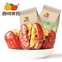 西域美农 美仁枣268g*2袋 新疆特产和田红枣大枣夹核桃仁抱抱果