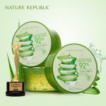 韩国Nature Republic自然乐园 芦荟舒缓保湿凝胶300ml*3瓶 芦荟胶 补水保湿面霜实惠装正品