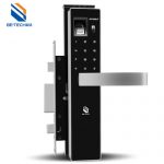 必达指纹锁 黑曜 密码锁智能指纹锁门锁家用防盗大门锁电子锁