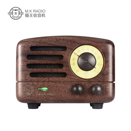 MAO KING MW-2猫王小王子原木便携手机蓝牙收音机音箱迷你音响