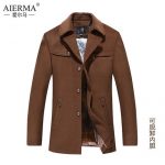爱尔马 中年男士羊毛呢大衣正品男装时尚风衣休闲加厚呢子外套 6款可选