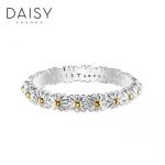 Daisy London 戒指女欧美银饰手工雏菊925银尾戒饰品复古菊花礼物