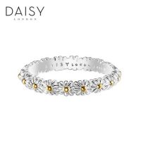 Daisy London 戒指女欧美银饰手工雏菊925银尾戒饰品复古菊花礼物