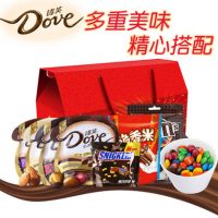 Dove德芙 巧克力士力架mms多口味7袋756g年货礼盒礼袋礼品圣诞节礼物