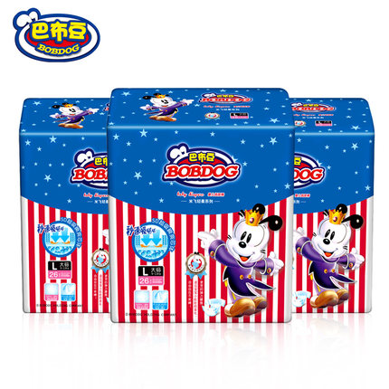 Bobdog巴布豆 纸尿裤 米飞轻柔婴儿超薄尿不湿