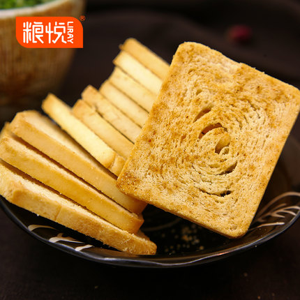 粮悦 烤馍片锅巴馒头休闲零食办公室早餐饼干糕点