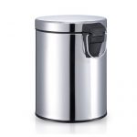 ANHO 创意欧式有盖带盖脚踩脚踏式不锈钢垃圾桶3L家用客厅厨房卫生间 多色可选