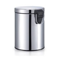 ANHO 创意欧式有盖带盖脚踩脚踏式不锈钢垃圾桶3L家用客厅厨房卫生间 多色可选