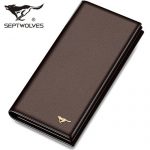Septwolves七匹狼 长款钱包真皮青年头层牛皮钱夹男士钱包商务皮夹日韩 12款可选
