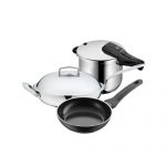 WMF福腾宝 德国厨房套装 压力锅快易锅6.5L+中华炒锅28cm+煎锅平底锅24cm