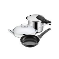 WMF福腾宝 德国厨房套装 压力锅快易锅6.5L+中华炒锅28cm+煎锅平底锅24cm