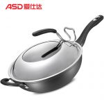 ASD爱仕达 WJ8332E炒锅不粘锅无油烟锅具家用平底炒菜锅无烟锅32cm 电磁炉通用