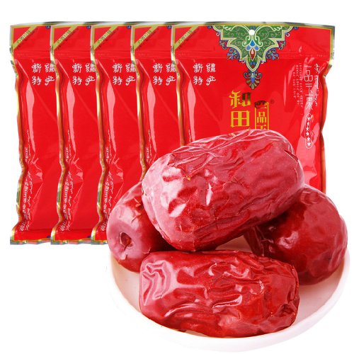一品玉 和田枣六星450g*5袋 新疆特产 玉枣红枣子