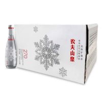 农夫山泉 高端天然矿泉水(玻璃瓶)350ml*24瓶 整箱(图案随机)