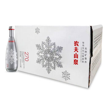 农夫山泉 高端天然矿泉水(玻璃瓶)350ml*24瓶 整箱