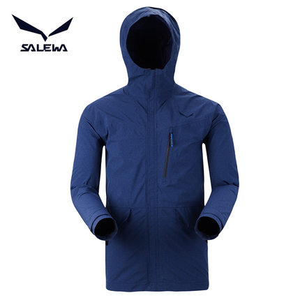 SALEWA沙乐华 情侣冲锋衣户外运动服男徒步服2016秋冬新款连帽女装