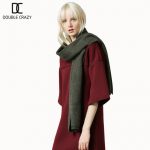 Double Crazy DC女装 冬装新款欧洲站中长款宽松显瘦七分袖A型保暖弹性女连衣裙