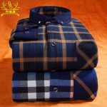 丹唛果 冬季男士加绒加厚保暖衬衫长袖格子修身青年保暖衬衣男装 24款可选