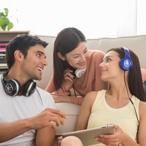 YAMAHA雅马哈 HPH-PRO500赛车蓝 高保真耳机 头戴式耳机 监听耳机