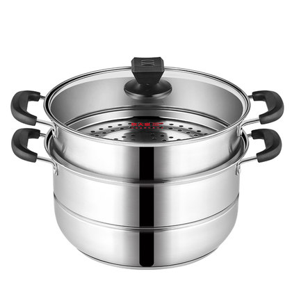 炊大皇 WG16300 304不锈钢蒸锅 双层多功能蒸锅