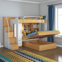 达维德 多功能高低床子母床儿童成人上下床双层床带衣柜母子组合床高架床