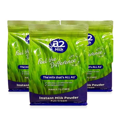 a2 成人全脂奶粉 1kg*3袋装