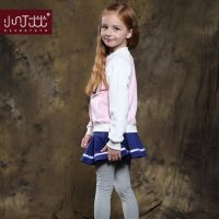 小叮尤尤 女童外套2016秋冬装新款儿童套装宝宝时尚公主海军风运动两件套 2款可选