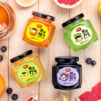 福事多 蜂蜜柚子+柠檬+芦荟+蓝莓水果茶240g*4口味 韩国风味冲饮品