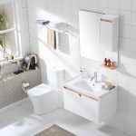 心海伽蓝 实木浴室柜组合 现代简约卫浴柜洗脸盆吊柜卫生间洗手盆