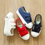 人本 童鞋儿童帆布鞋 女童男童小白鞋2017春款宝宝鞋幼儿园室内鞋 8色可选