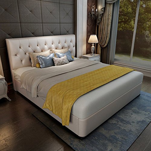 芝华仕 Enlanda爱蒙 双人床 进口头层牛皮 带箱体气压床